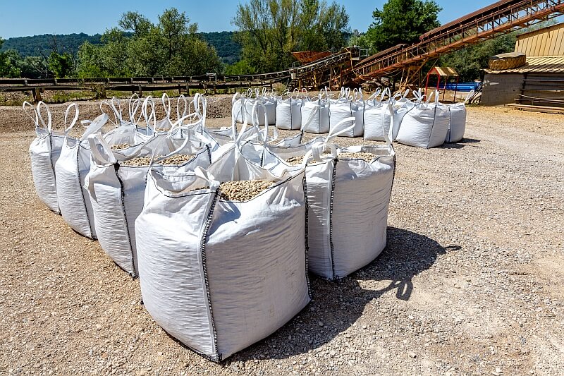 matériaux chantier granulats et gravier